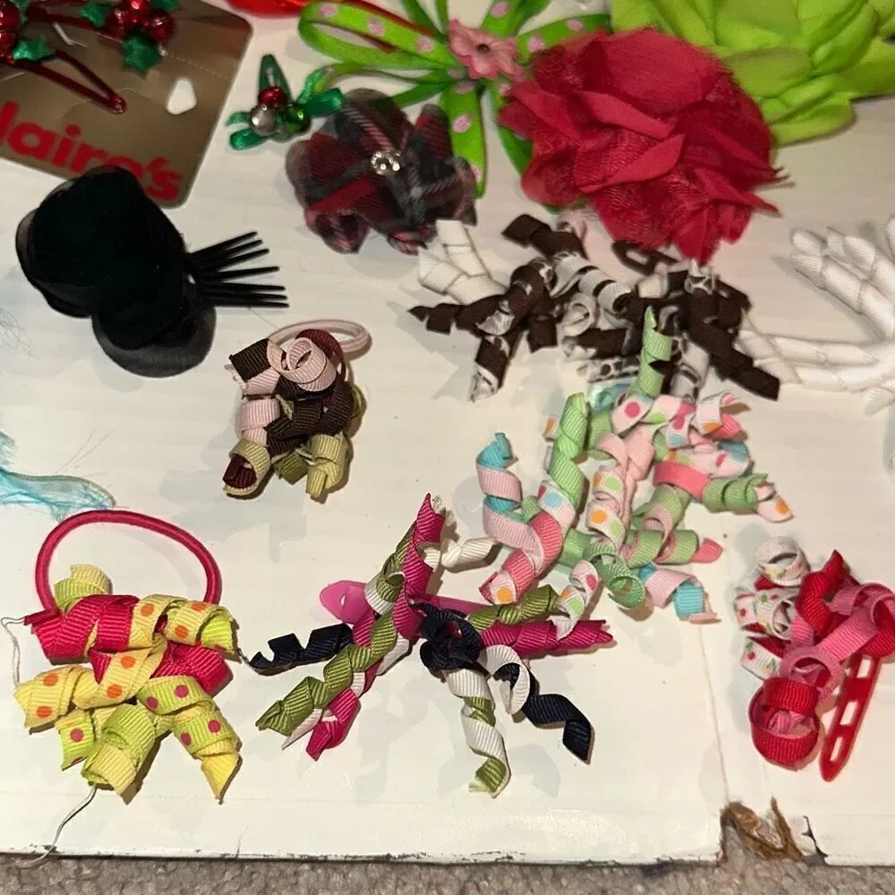 Mixed Lot Of Multicolor Hair Accessories Set 100+ Pieces Girls Multi-sizes